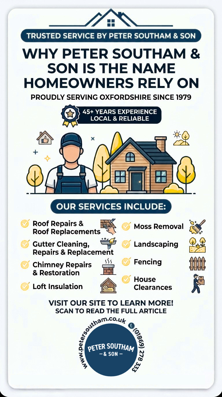Trusted Roofing Company in Oxfordshire Since 1979 – Why Peter Southam & Son Is the Name Homeowners Rely On