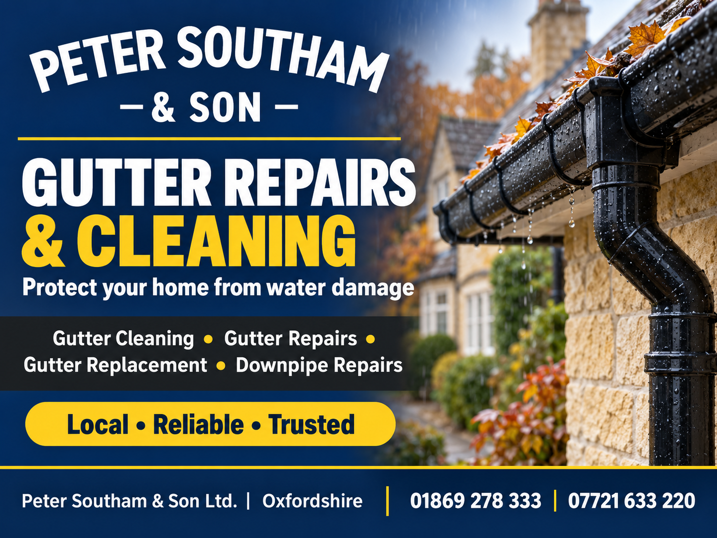 Gutter Repairs and Cleaning in Oxfordshire: How to Protect Your Home from Water Damage